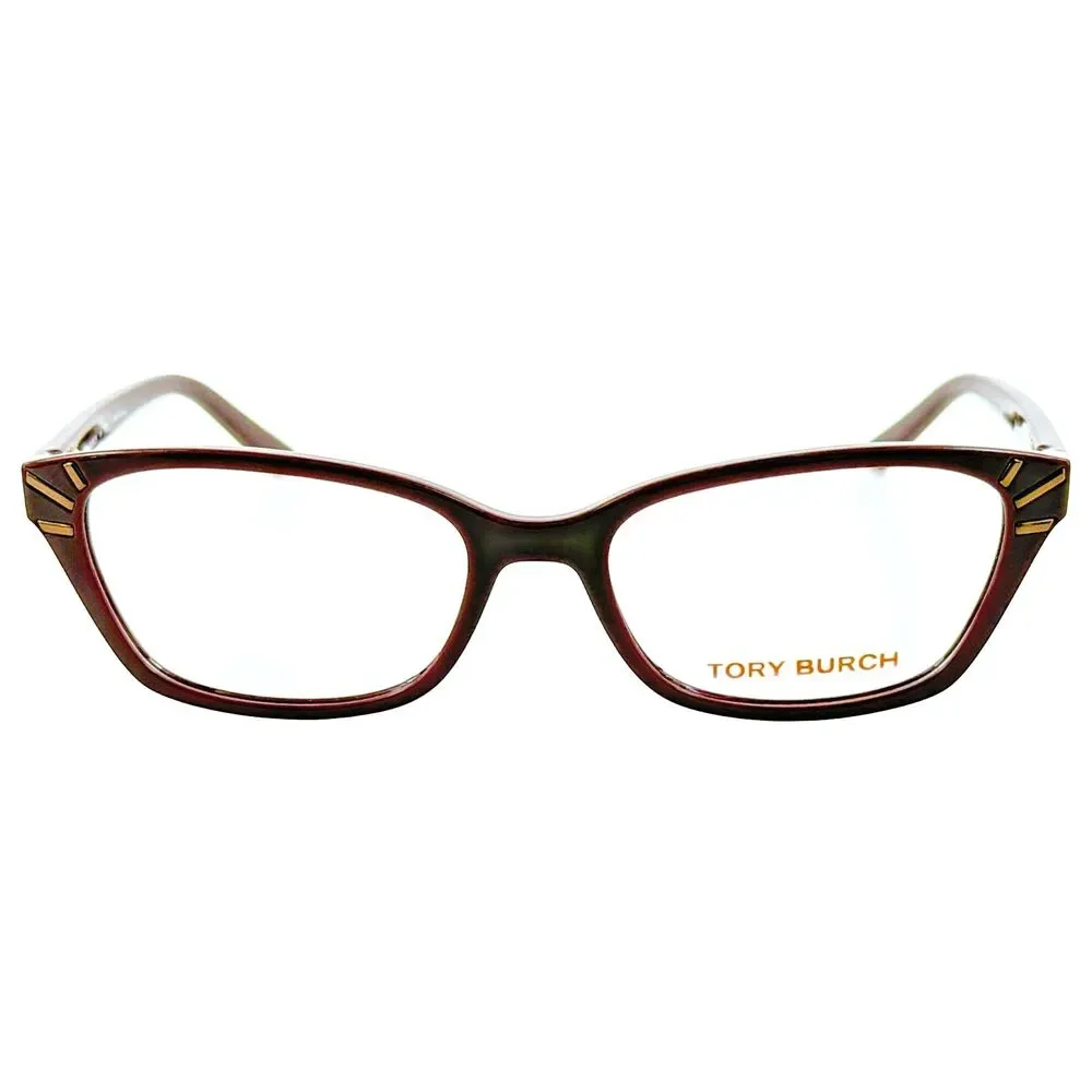 Tory Burch TY4002 Womens Plastic Eyeglass Frame 1681 Dark Bordeaux 52-16